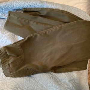 Spanx jeanish leggings. Olive green